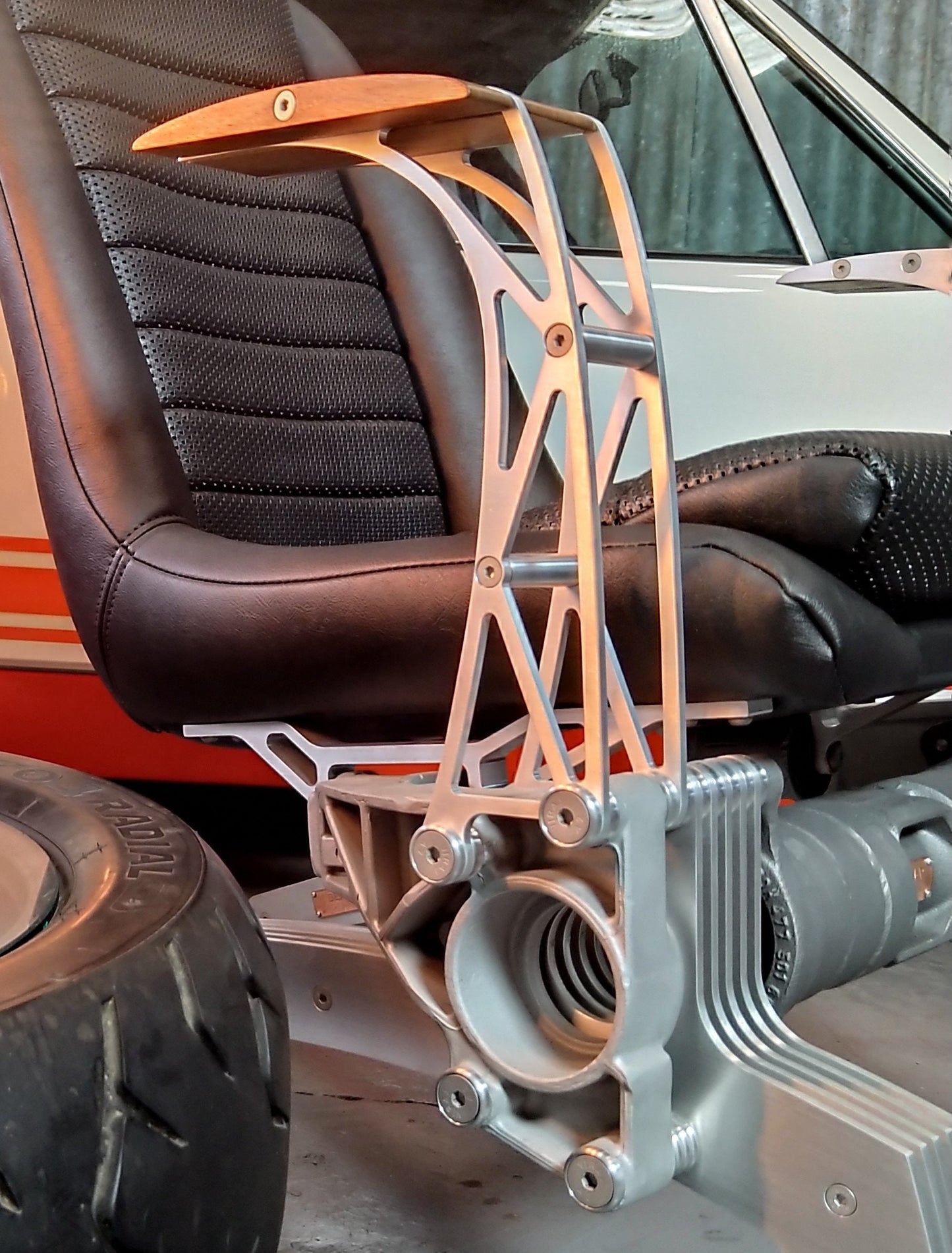 Two Bespoke Porsche 914 Arm Office Lounge Man cave Chairs