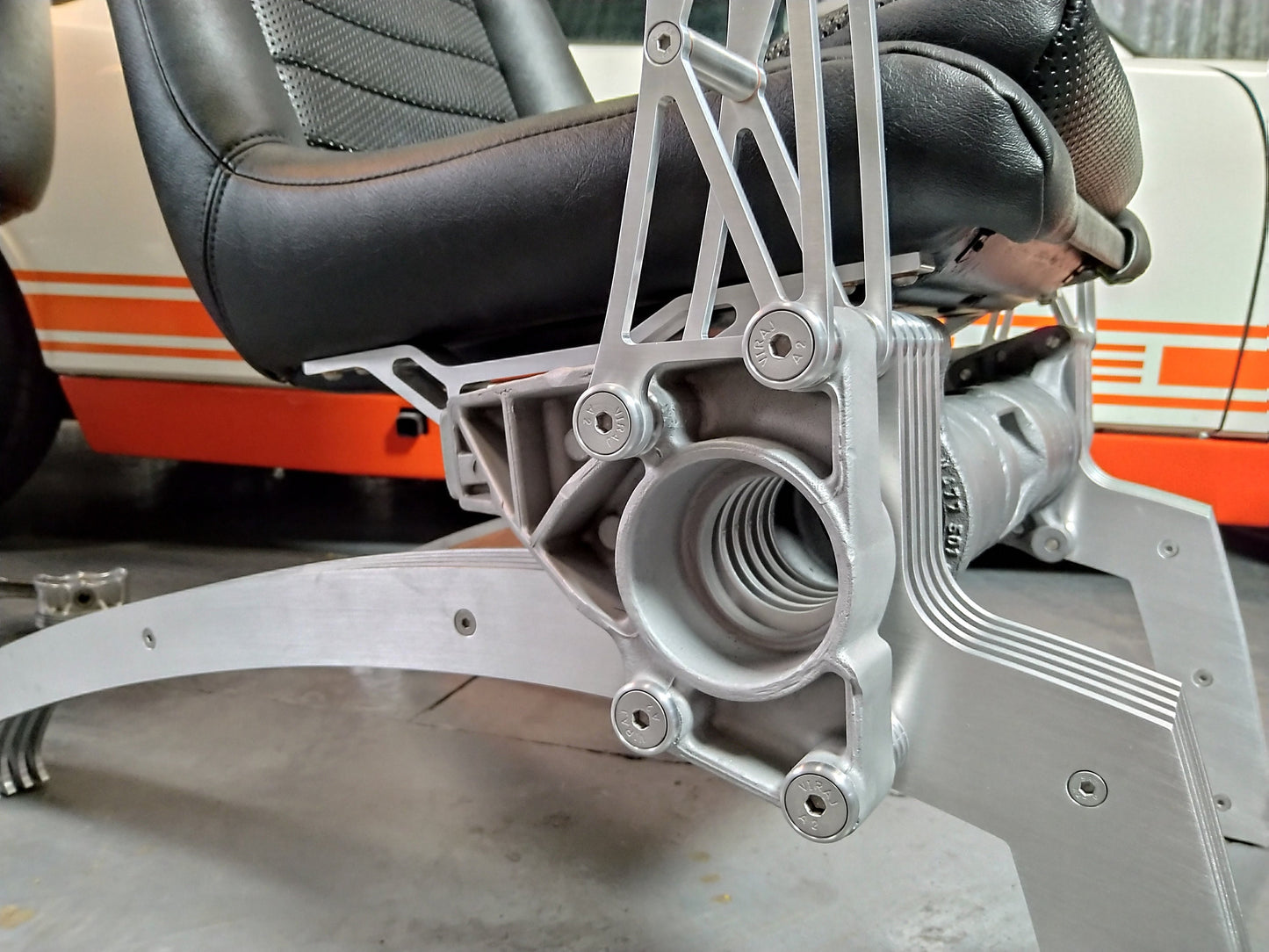 Two Bespoke Porsche 914 Arm Office Lounge Man cave Chairs