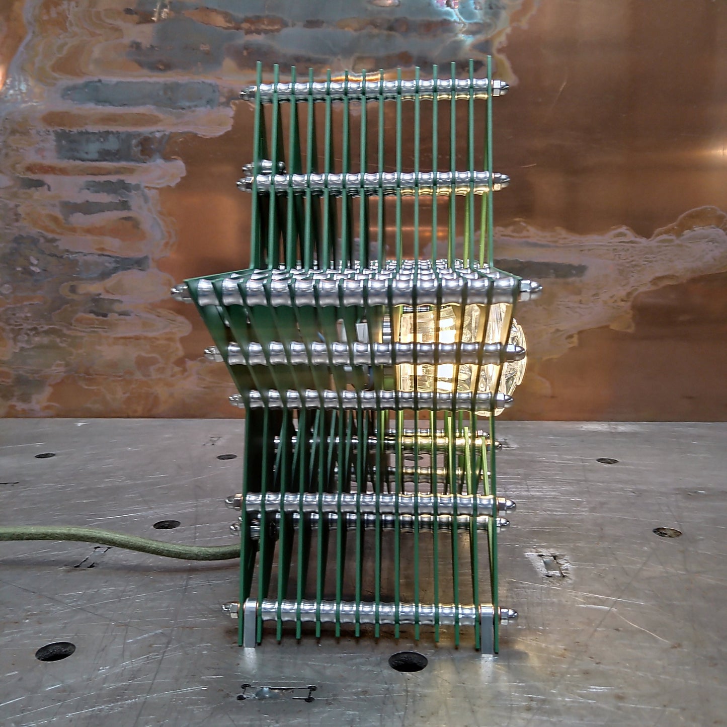 Mini Fairground Star Light Table Desk Wall Office Lamp Green Verde