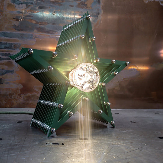 Mini Fairground Star Light Table Desk Wall Office Lamp Green Verde